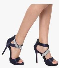 Mft Couture Navy Blue Glitter Stilettos women