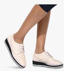 Mft Couture White Derby Brogue Lifestyle Shoes women