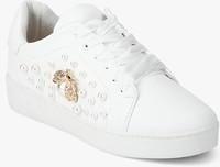 Mft Couture White Embellished Casual Sneakers women