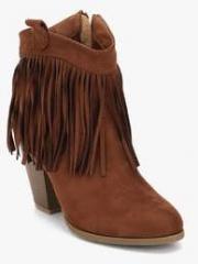 Miss Bennett London Ankle Length Brown Boots women