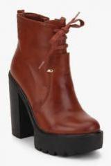 Miss Bennett London Ankle Length Tan Boots women