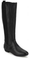 Miss Selfridge Kilburn Knee Length Black Boots women