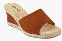 Mochi Tan Wedges women