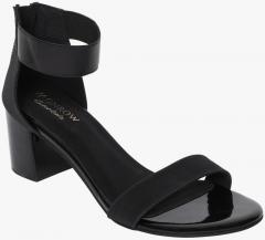 Monrow Black Block Sandals women