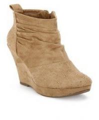 My Foot Ankle Length Beige Boots women