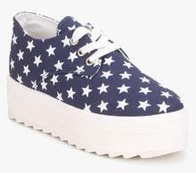 My Foot Blue Casual Sneakers women