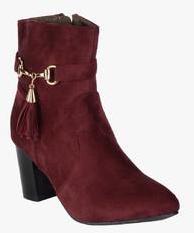 Nell Maroon Boots women