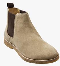 Next Beige Suede Chelsea Boots men