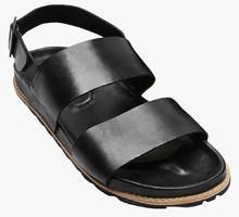 Next Black Leather Back Strap Sandal men