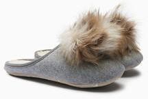 Next Felt Pom Mule Slippers women