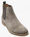 Next Grey Suede Chelsea Boots Men