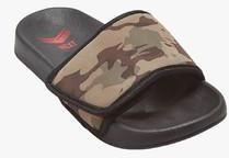 Next Khaki Camo Pool Sliders boys