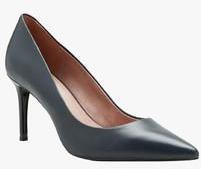 Next Leather Navy Blue Stilettos women