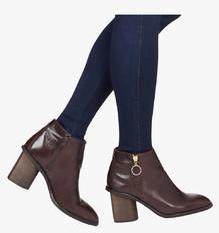 Next Signature Leather Ankle Boots women