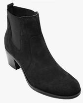 Next Suede Block Heel Chelsea Boots women