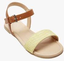 Next Yellow Two Part Sandals girls