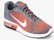 Nike Air Max Sequent 2 Orange Running Shoes men