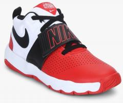 Nike Boys' Team Hustle D 8 Red Basketball Shoes boys