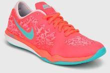 Nike Dual Fusion Tr 3 Print Orange Running Shoes women