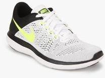 Nike Flex 2016 Rn White Running Shoes men