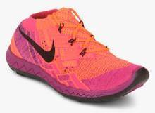 Nike Free 3.0 Flyknit Orange Running Shoes women