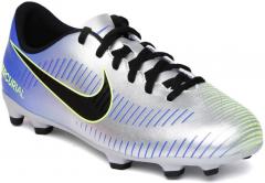 Nike Kids Silver Toned Mercurial Vortex Iii Neymar Firm Ground Football Shoes girls