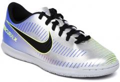 Nike Kids Silver Toned Mercurialx Vrtx Iii Neymar Indoor Court Football Shoes girls