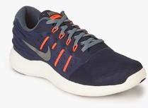 Nike Lunarstelos Navy Blue Running Shoes men