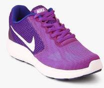 Nike Revolution 3 Purple Running Shoes women