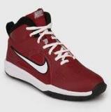 Nike Team Hustle D 6 Maroon Basketball Shoes Boys