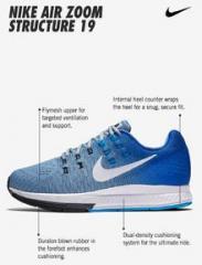 Nike W Air Zoom Structure 19 Blue Running Shoes women