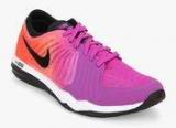 Nike W Dual Fusion Tr 4 Print Purple Training Shoes Women