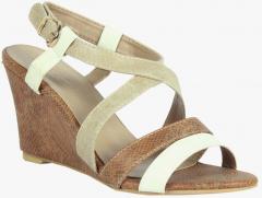 Notion London Beige & Brown Sandals women