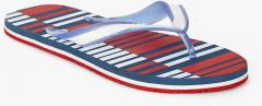 Pepsi White Solid Thong Flip Flops men