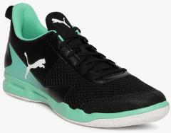 Puma Black & Green Rise XT 4 Badminton Shoes women