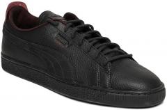 Puma Black Leather Regular Sneakers women