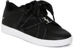 Puma Black Smash Buckle Leather Sneakers women