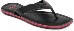 Puma Black Solid Thong Flip Flops men