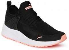 Puma Black Textured Pacer Next Cage Jr Sneakers girls