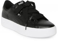 Puma Black Vikky Stacked Ribbon Core Sneakers women