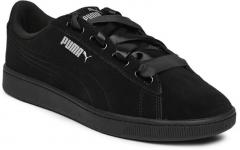 Puma Black Vikky V2 Ribbon Suede Sneakers women