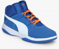 Puma Blue Mid Top Basketball Shoes men