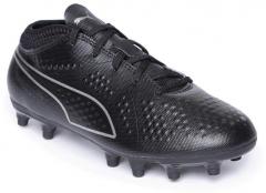 Puma Boys Black One 4 Syn Firm Ground Printed Football Shoes