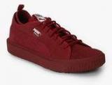 Puma Breaker Mesh Maroon Sneakers