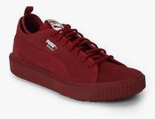 Puma Breaker Mesh Maroon Sneakers