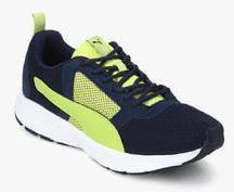 Puma Deng Idp Peacoat Limepunch Navy Blue Running Shoes men