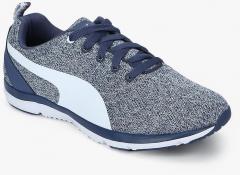 Puma Flex Xt Knit Wn'S Blue Training Shoes women