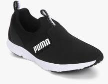 Puma Flex Xt Slip On Black Running Shoes men