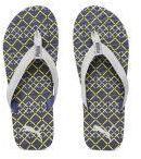 Puma Grey & Navy Blue Mazo Graphic Idp Printed Thong Flip Flops men