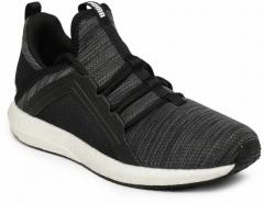 Puma Grey Mega NRGY Heather Knit Running Shoes women